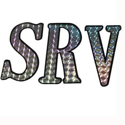 SRV YELLOW holographic stickers