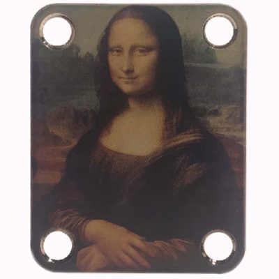 Mona Lisa Guitar Neckplate - Custom Da Vinci
