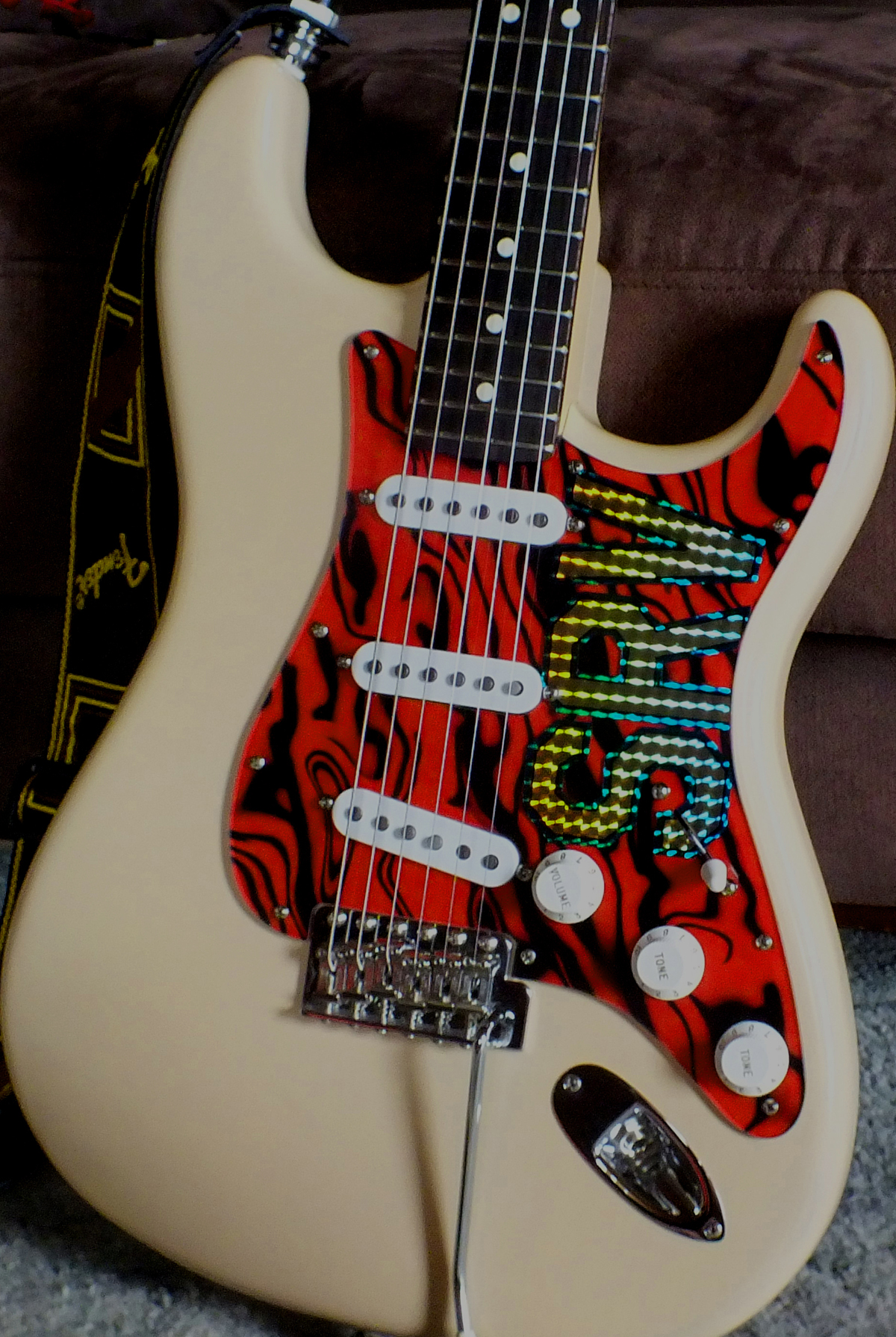 SRV Lenny / Scotch Replica Style Holographic Letters / Decals /Stickers